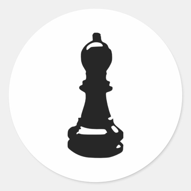 Chess - Pawn Runt Klistermärke (Framsida)