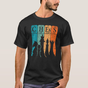Chess Periodic Bord Inslag Nerd Chess Player Vi T Shirt