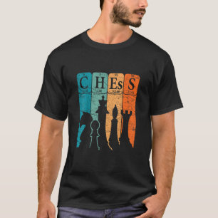 Chess Periodic Bord Inslag Nerd Chess Player Vi T Shirt