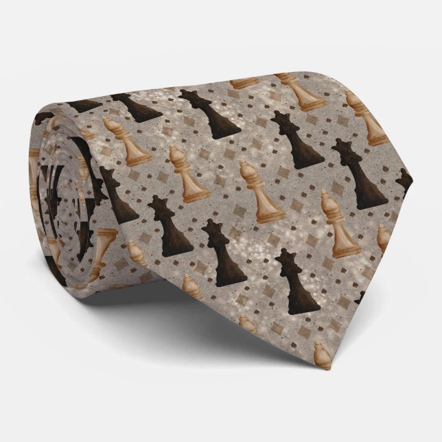 Chess Pieces Game of Chess Black White and Gold Slips (Rullad)