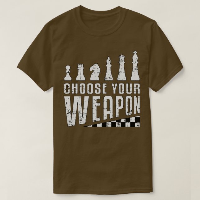 Chess Player Älskare Chessboard T Shirt (Design framsida)