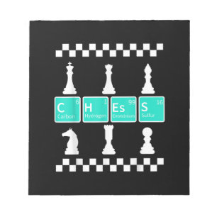 Chess Player Älskare Periodic Bord Funny Gift Mana Anteckningsblock