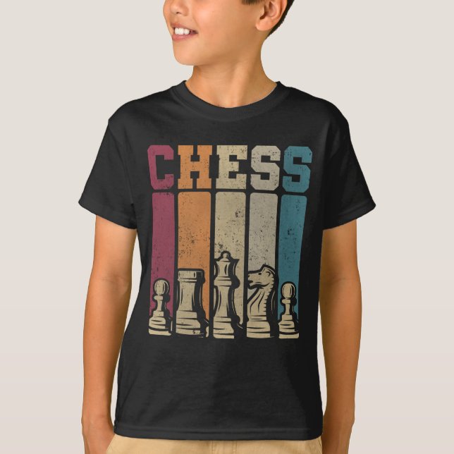 Chess Player Checkmate Vintage Chess Delarare T Shirt (Framsida)