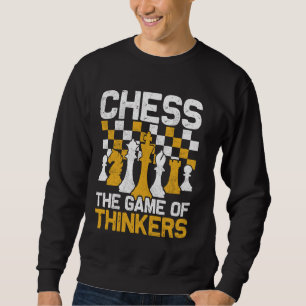 Chess Player Chess Älskare Chess Board Game Lång Ärmad Tröja