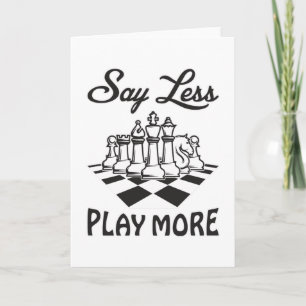 Chess Player Chess Board Checkmate Board Gift Idea Kort