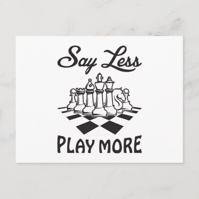 Chess Player Chess Board Checkmate Board Gift Idea Vykort (Framsida)