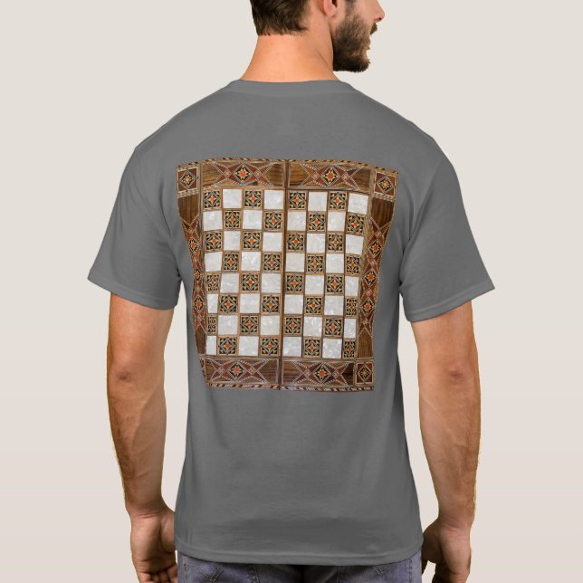 Chess Player, Chess Game Älskare T Shirt (Baksida)