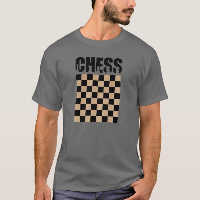 Chess Player, Chess Game Älskare T Shirt (Framsida)