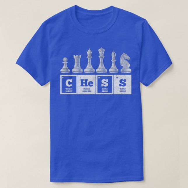 Chess Player Chess Periodic Bord T Shirt (Design framsida)