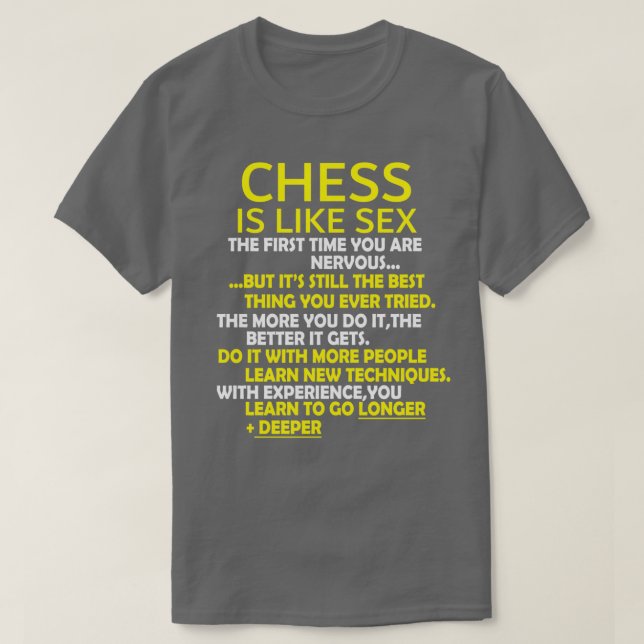 Chess Player Chess-spel  T Shirt (Design framsida)