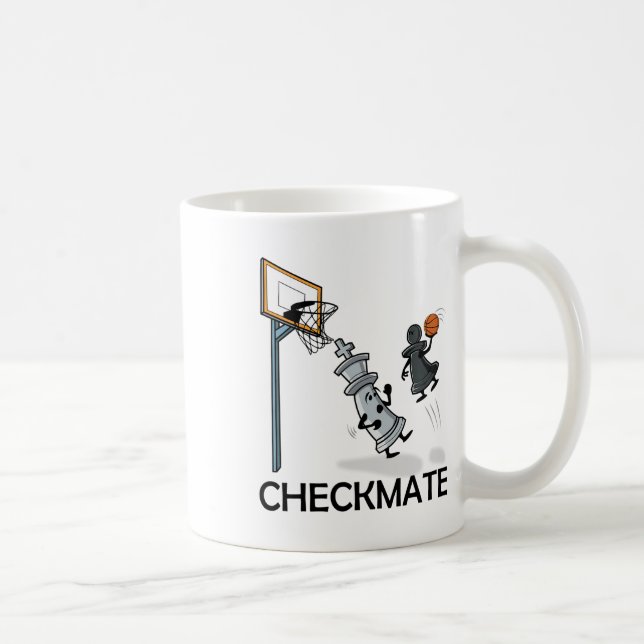 Chess Player Chessboxing and Sketll Älskare Checkm Kaffemugg (Höger)