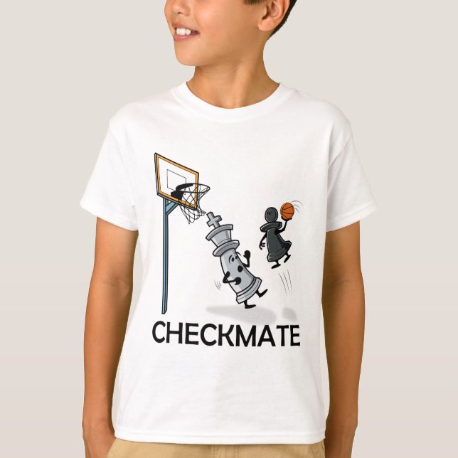 Chess Player Chessboxing and Sketll Älskare Checkm T Shirt (Framsida)