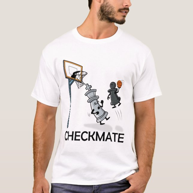 Chess Player Chessboxing and Sketll Älskare Checkm T Shirt (Framsida)