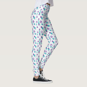 Chess Player Delar - Party Art Mönster Leggings