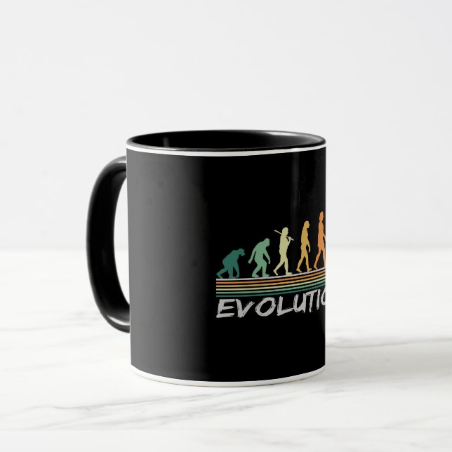 Chess player Evolution Retro Funny Gift for Man Mugg (Framsida vänster)