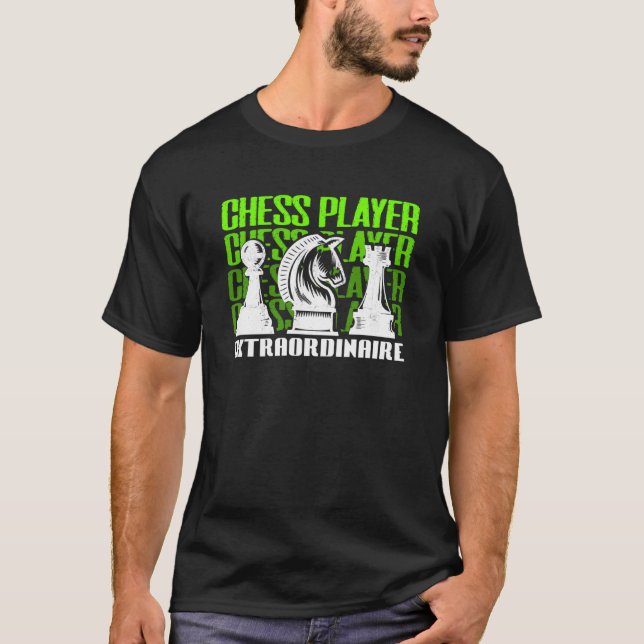 Chess Player Extraordinaire Checkmate Grandmaster T Shirt (Framsida)
