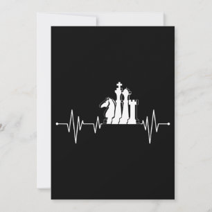 Chess Player Gift Idea Chess Biet Heartslag Julkort