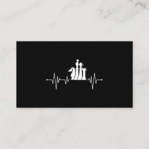 Chess Player Gift Idea Chess Delar Heartslag Visitkort