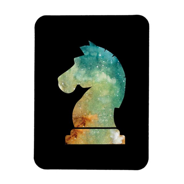 Chess Player Horse Knight Chess Älskare Gift Magnet (Vertikal)