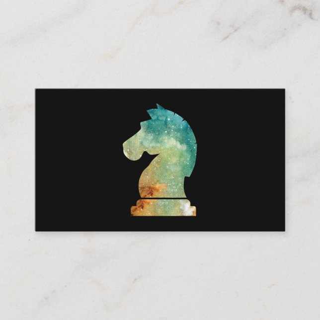 Chess Player Horse Knight Chess Älskare Gift Tilläggskort (Framsida)