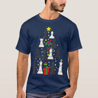 Chess Player jul Ornament Träd Gift Manar T Shirt
