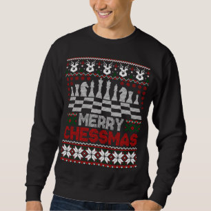 Chess Player Merry Chessmas jul Ugly Sweater Lång Ärmad Tröja