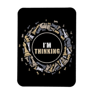 Chess Player Nerd Chess Älskare Gift Chess Magnet