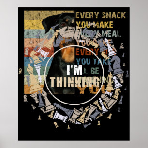 Chess Player Nerd Chess Älskare Gift Chess Poster