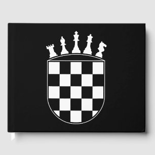 Chess Player-presenter för kroatkroatiska Flagga C Gästböcker