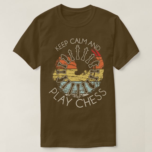 Chess Player Retro T Shirt (Design framsida)