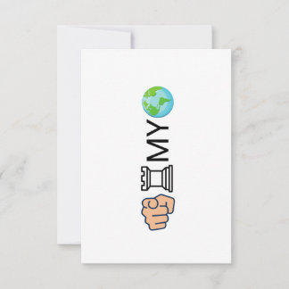 Chess player thank you card tack kort