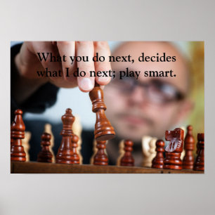 Chess Player - värdet Poster Pappert (projektionsy