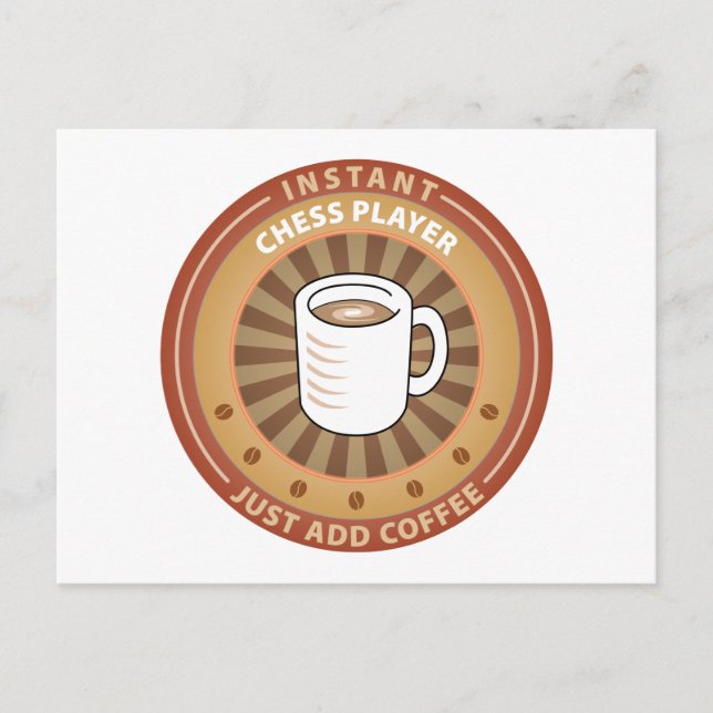 Chess Player Vykort (Framsida)