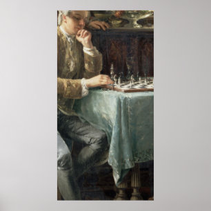 Chess Players, 1887 Poster