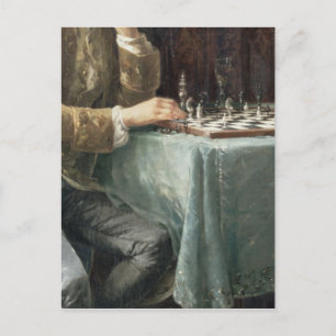 Chess Players, 1887 Vykort