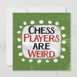 Chess Players är Konstig Greeting Card Kort