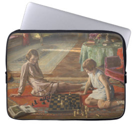 Chess Players (av John Lavery) Laptop Fodral