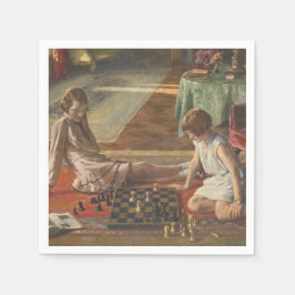 Chess Players (av John Lavery) Pappersservett