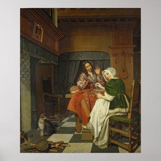 Chess Players, c.1670 Poster (Framsidan)