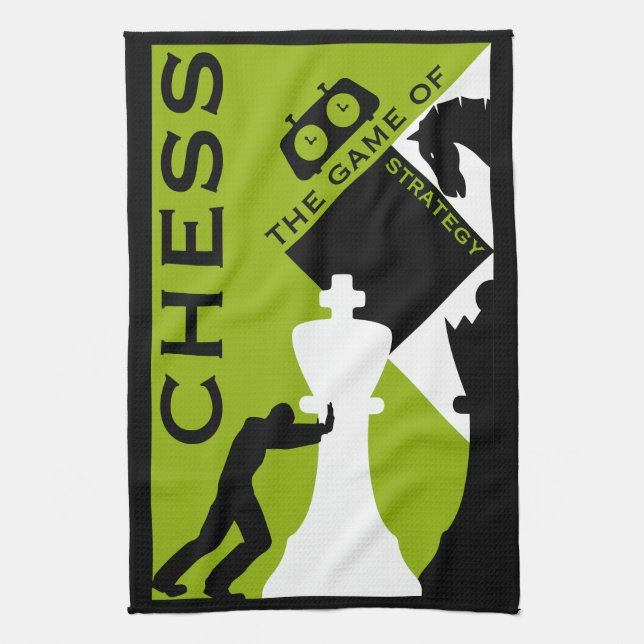 Chess Players Kökshandduk (Vertikal)