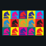 Chess Pop Art Poster<br><div class="desc">Chess Pop Art. Om Chess är din hobby,  ockupation eller besatthet,  visa den med underbara schackskjortor,  mugg,  klistermärken med mera. De är också underbara gåvor till andra Chess fläkt!</div>