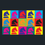 Chess Pop Art Poster<br><div class="desc">Chess Pop Art. Om Chess är din hobby,  ockupation eller besatthet,  visa den med underbara schackskjortor,  mugg,  klistermärken med mera. De är också underbara gåvor till andra Chess fläkt!</div>