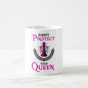Chess Queen Chess Board Checkmate Board Funny Gift Kaffemugg