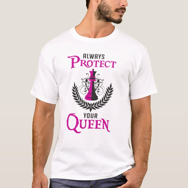 Chess Queen Chess Board Checkmate Board Funny Gift T Shirt (Framsida)