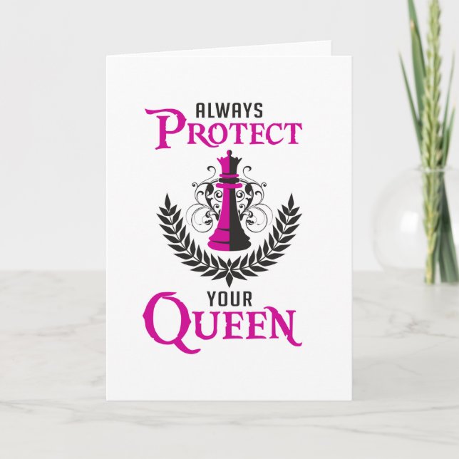 Chess Queen Chess Board Checkmate Board Kort (Framsida)