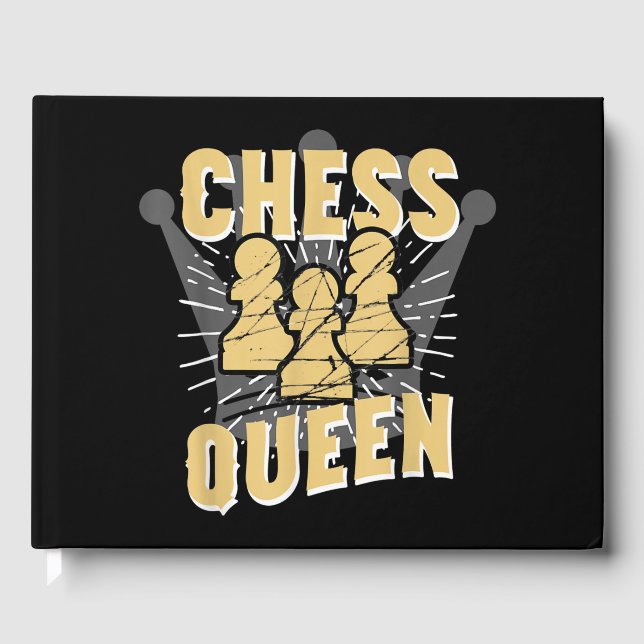 Chess Queen Kids & Women Gift Gästböcker (Framsida)