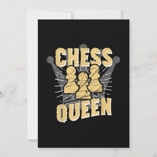 Chess Queen Kids & Women Gift Julkort