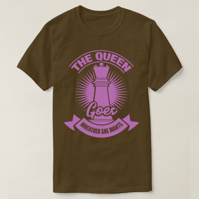 Chess Queen Player Girl Gift T Shirt (Design framsida)