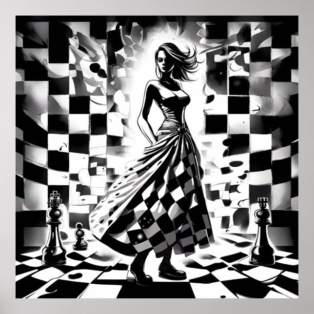 Chess Queen Poster (Framsidan)