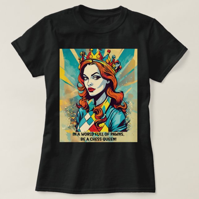 Chess Queen T Shirt (Design framsida)